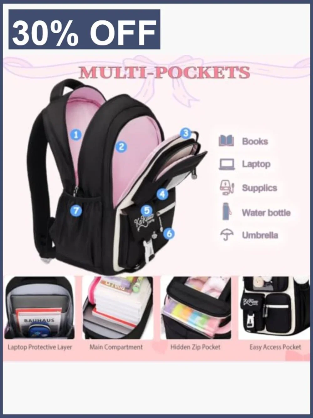 Kids Backpack for School Boys Girls Bookbag Teen Middle Elementary Lightweight